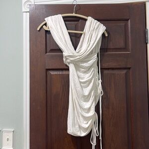 White mini dress